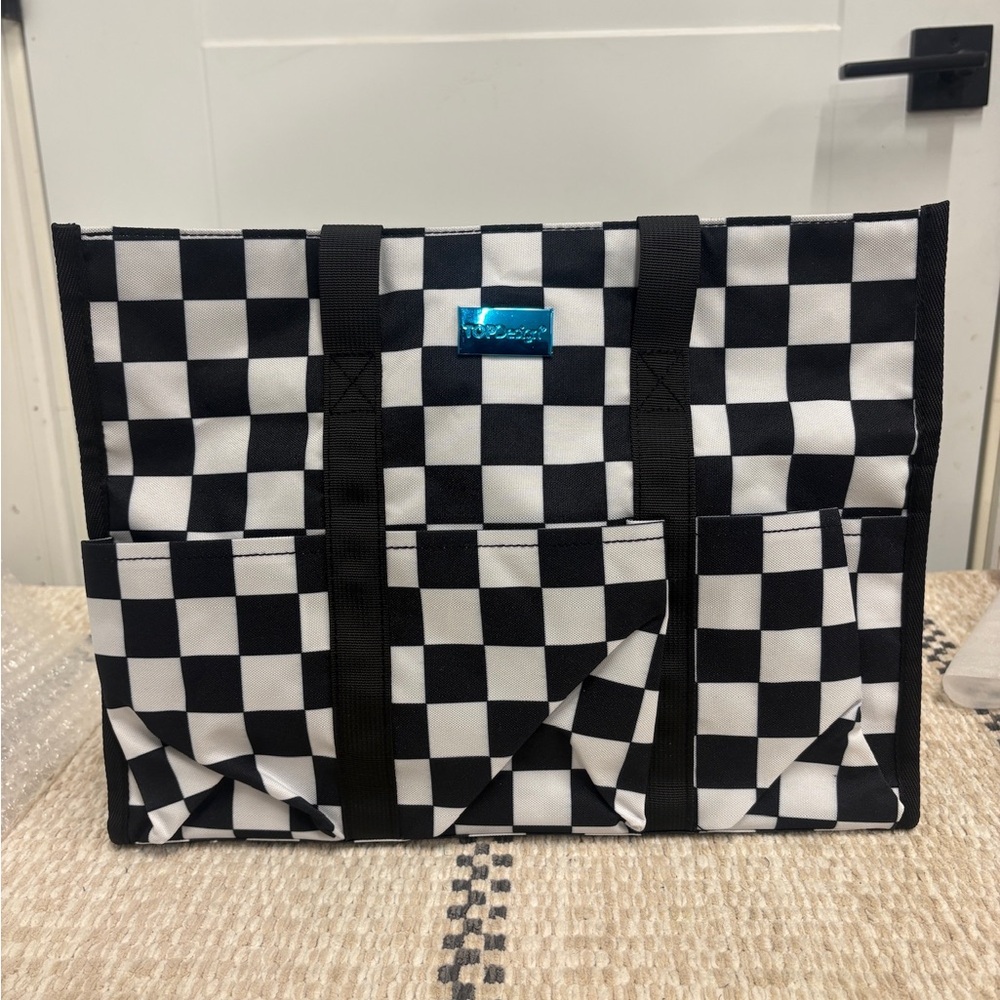 TOPDesign Utility Water Resistant Tote Bag with 13 Exterior & Interior Pocket